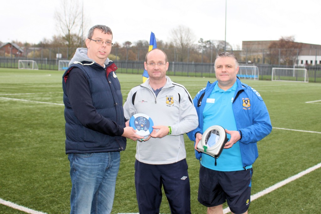Gerald Morgan (HeartSine's Network and Systems Engineer) , Jason Copeland (Team Coach), and Mark Delaney (Facilities Manager)